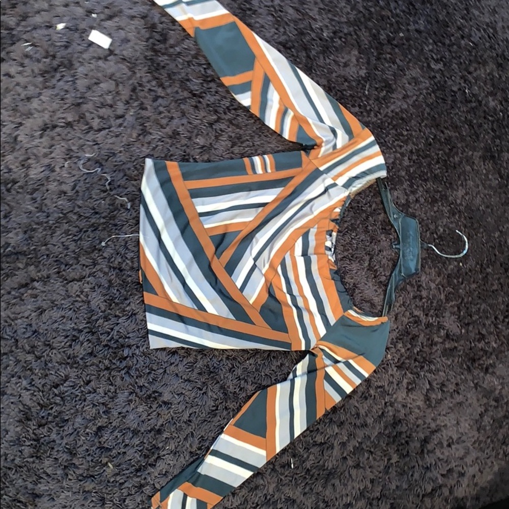 Multi color crop top